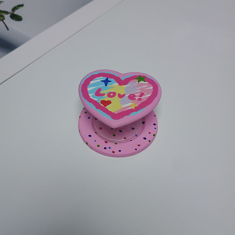 Heart-Shaped Character Phone Grip Kalsten