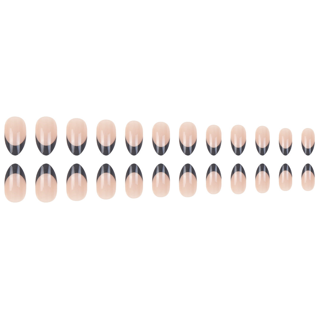 Elegant Stiletto French Tip Press-On Nails Kalsten