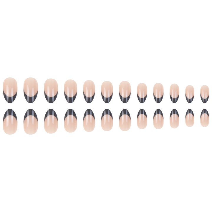 Elegant Stiletto French Tip Press-On Nails Kalsten