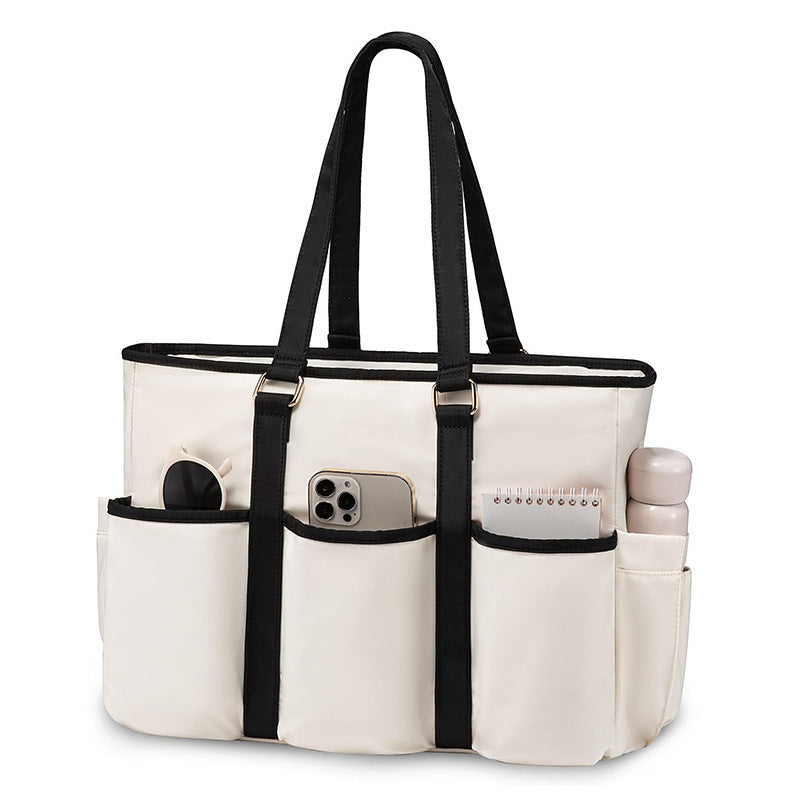 Spacious everyday tote bag with practical outer pockets Kalsten