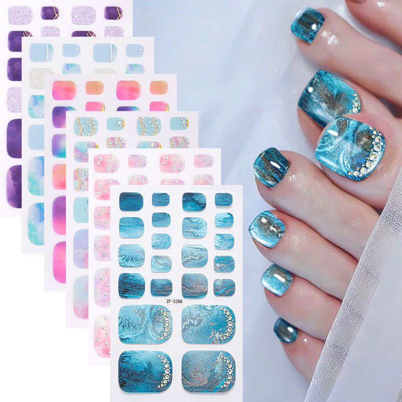 Artistic Toe Nail Wraps