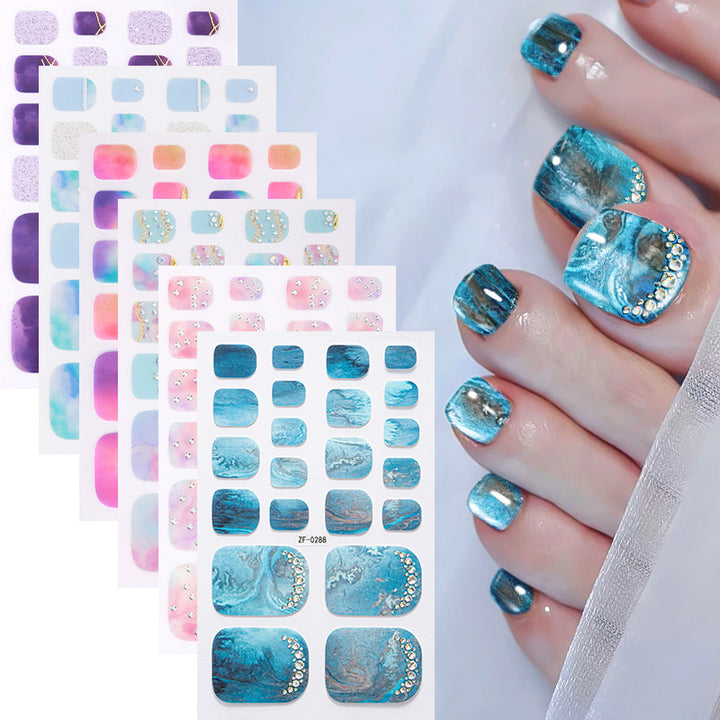 Artistic Toe Nail Wraps