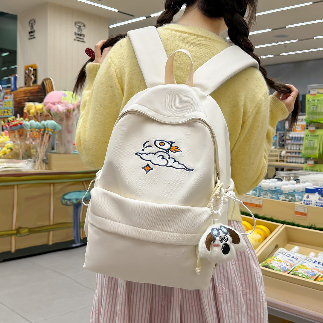 Trendy Embroidered Backpack Kalsten