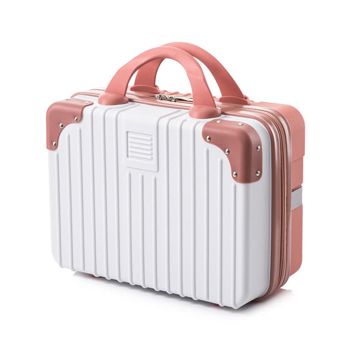 hard-shell cosmetic travel case with double top handles and reinforced corner protectors Kalsten