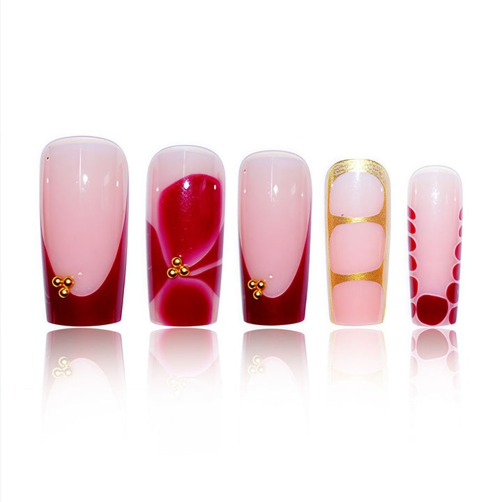 Elegant Decorative Gel Nail Enhancements Kalsten