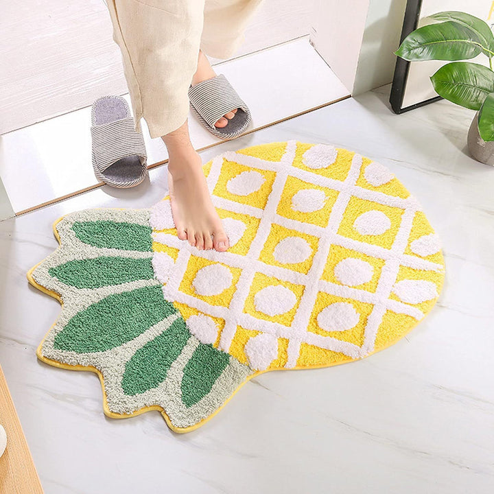 Lemon Slice Shape Bath Mat Kalsten