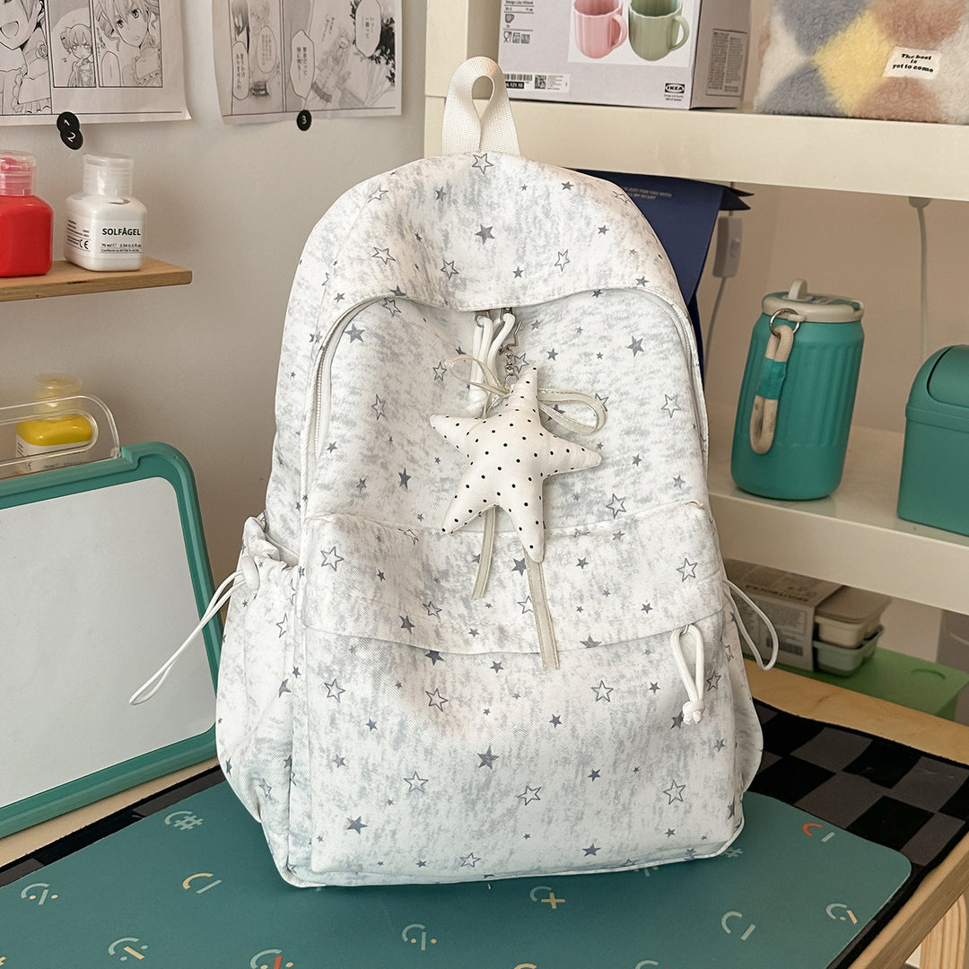 Stylish Star-Print Backpack Kalsten 1791205508