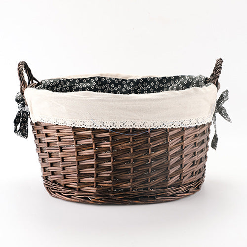 Decorative Wicker Storage Basket Kalsten