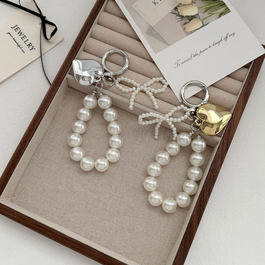 Elegant Pearl Charm Keychain Kalsten