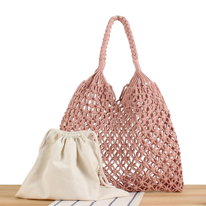 Handbag Made of Durable Hand-Knotted Net Material Kalsten