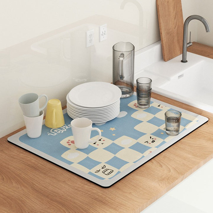Fun-Themed Kitchen Drying Mat Kalsten