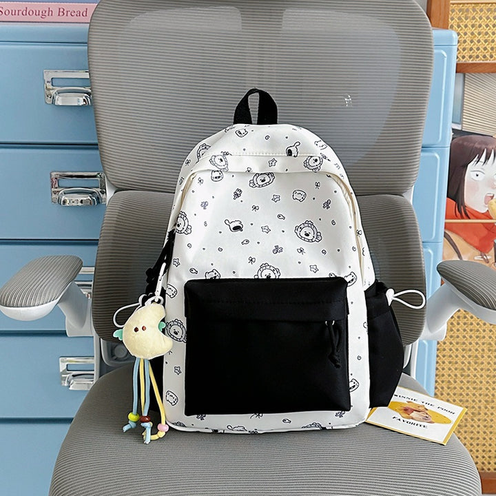 Playful Bunny Ears Printed Backpack Kalsten