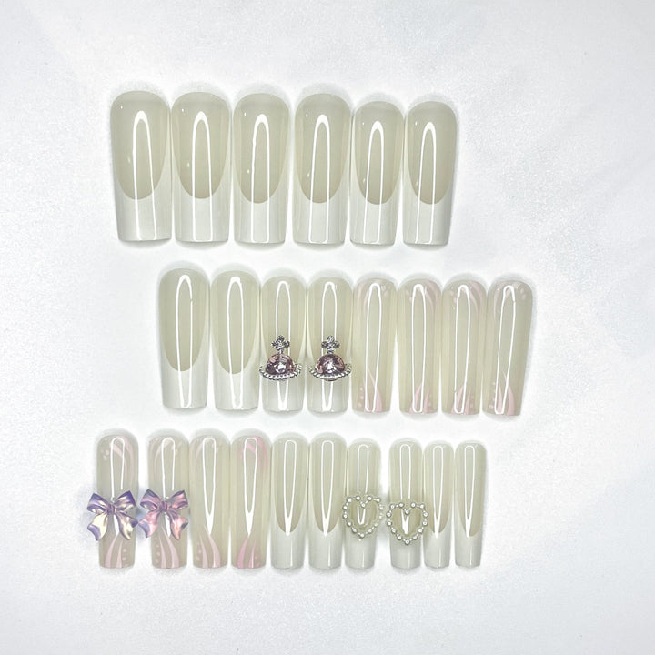 Glamorous 3D Decorated Nail Extensions Kalsten