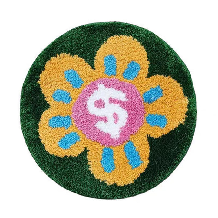 Colorful Floral-Themed Plush Area Rug Kalsten