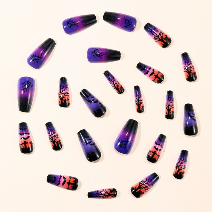 Halloween-Themed Spooky Nail Art Extensions Kalsten