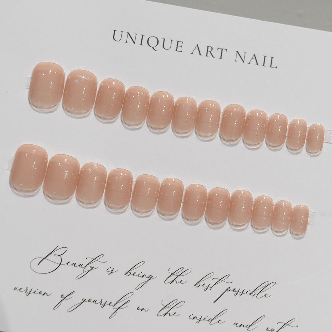 Elegant Glossy Nail Enhancements