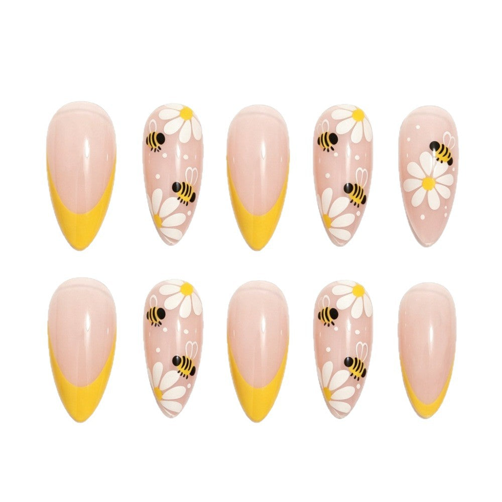 Elegant Floral Manicure