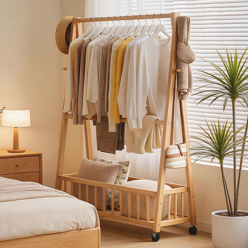 Designer laundry rack with foldable frame and practical shelf Kalsten