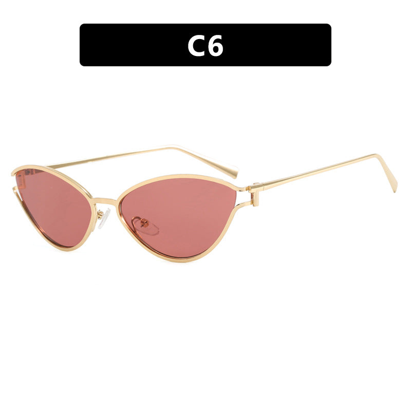 Women's Cat-Eye Sunglasses with Protective UV Filter and Elegant Metal Frame Kalsten