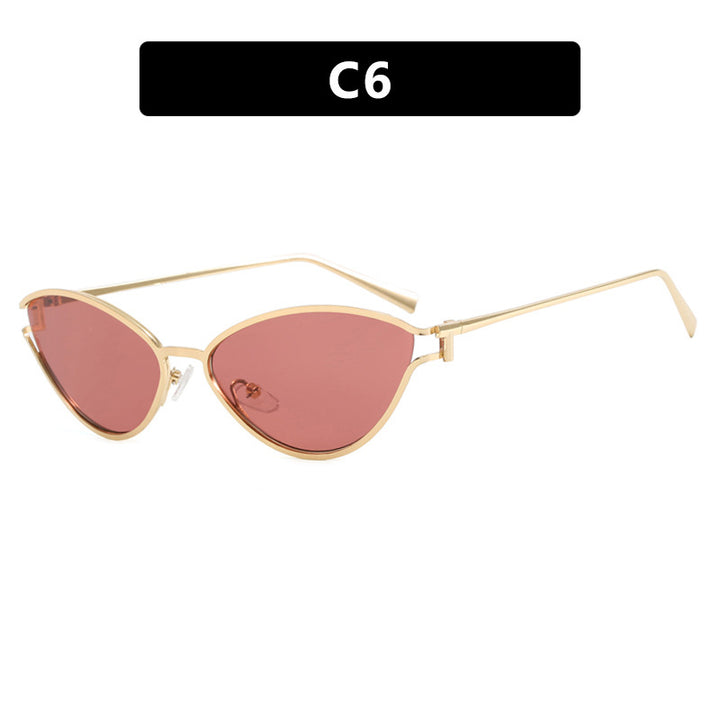Women's Cat-Eye Sunglasses with Protective UV Filter and Elegant Metal Frame Kalsten