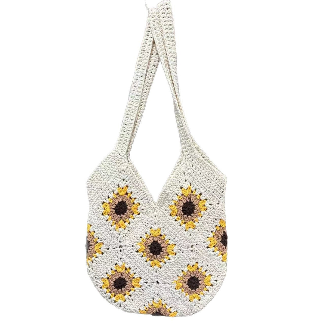Handmade macrame bag with sunflower pattern Kalsten