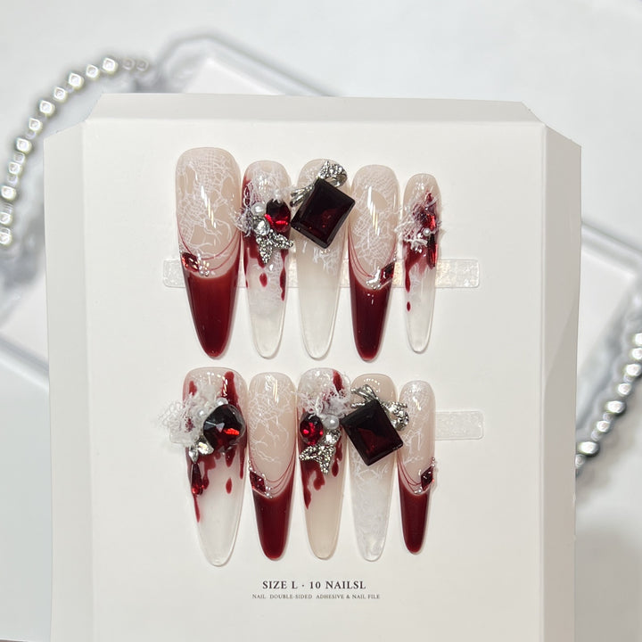 Elegant Decorative Press-On Nail Art Set Kalsten