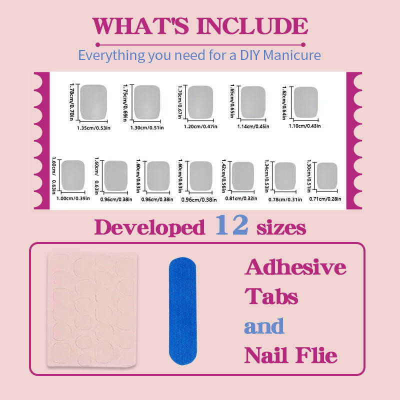 Art nail set with creative geometric designs Kalsten