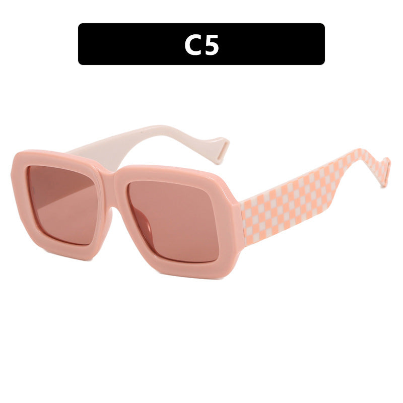 Women's fashionable sunglasses with square design and chic pattern Kalsten