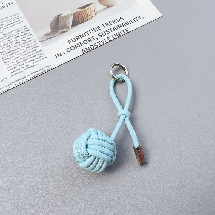 Stylish Knotted Leather Keychain Kalsten