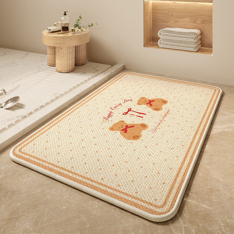 Cartoon Dog-Themed Bath Mat Kalsten