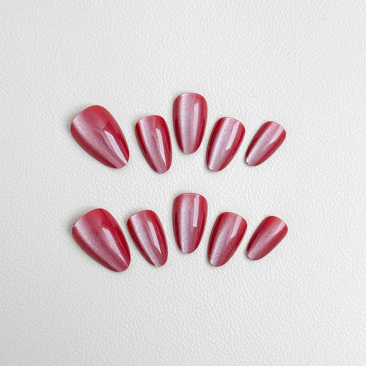 Elegant artificial nails with shimmering finish Kalsten
