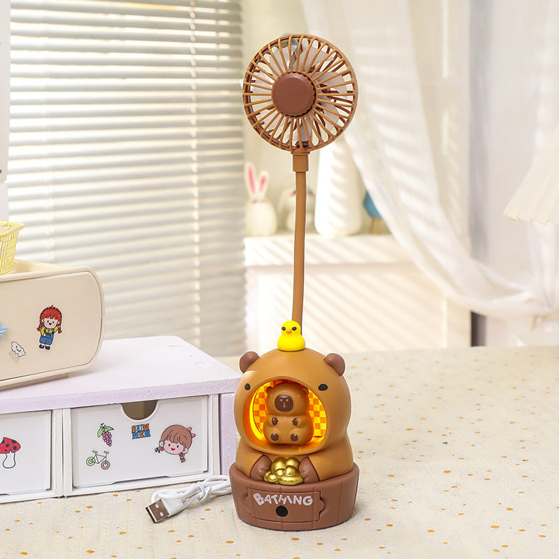 Ladies portable table fan with cute bear motif Kalsten