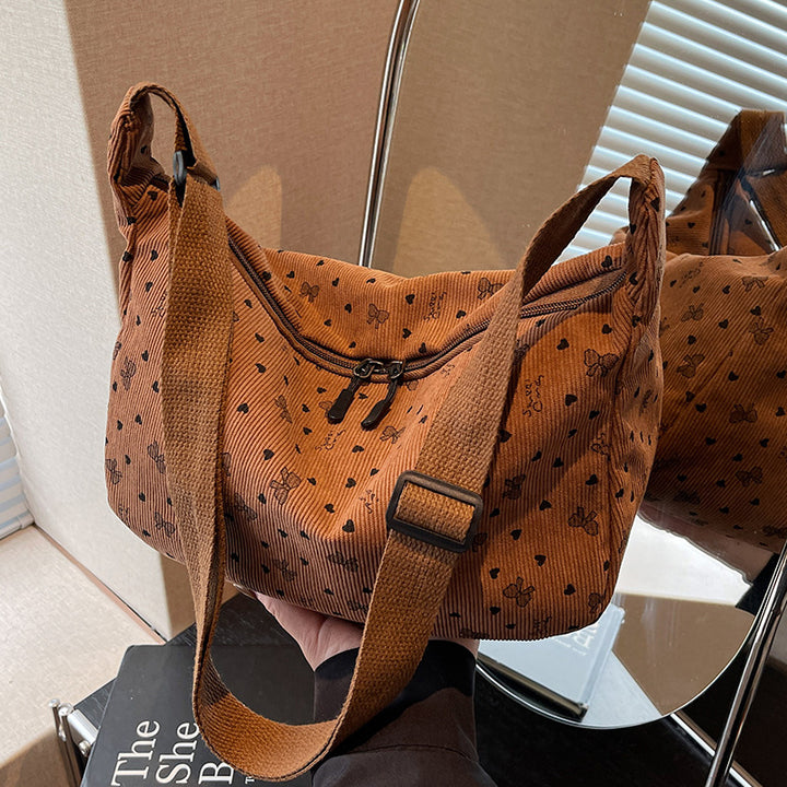 Casual Floral Print Hobo Bag