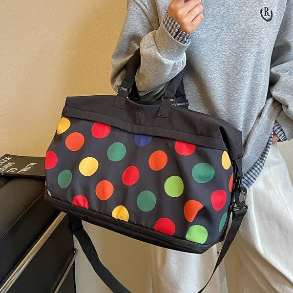 Multi-Functional Polka Dot Travel Duffle