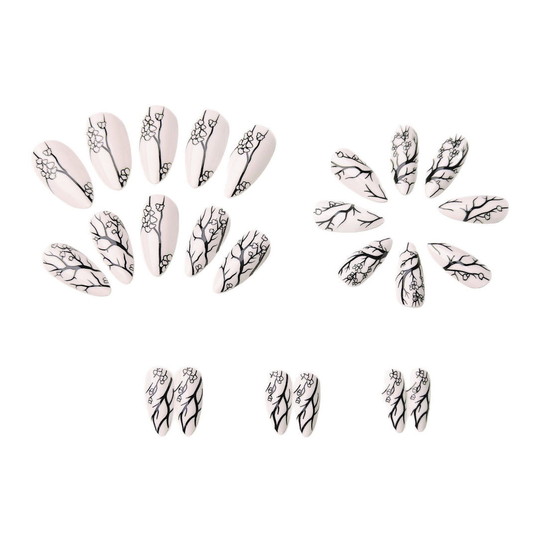 Artificial nails with elegant floral design Kalsten