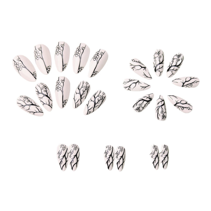 Artistic Branch Pattern Nail Art Kalsten