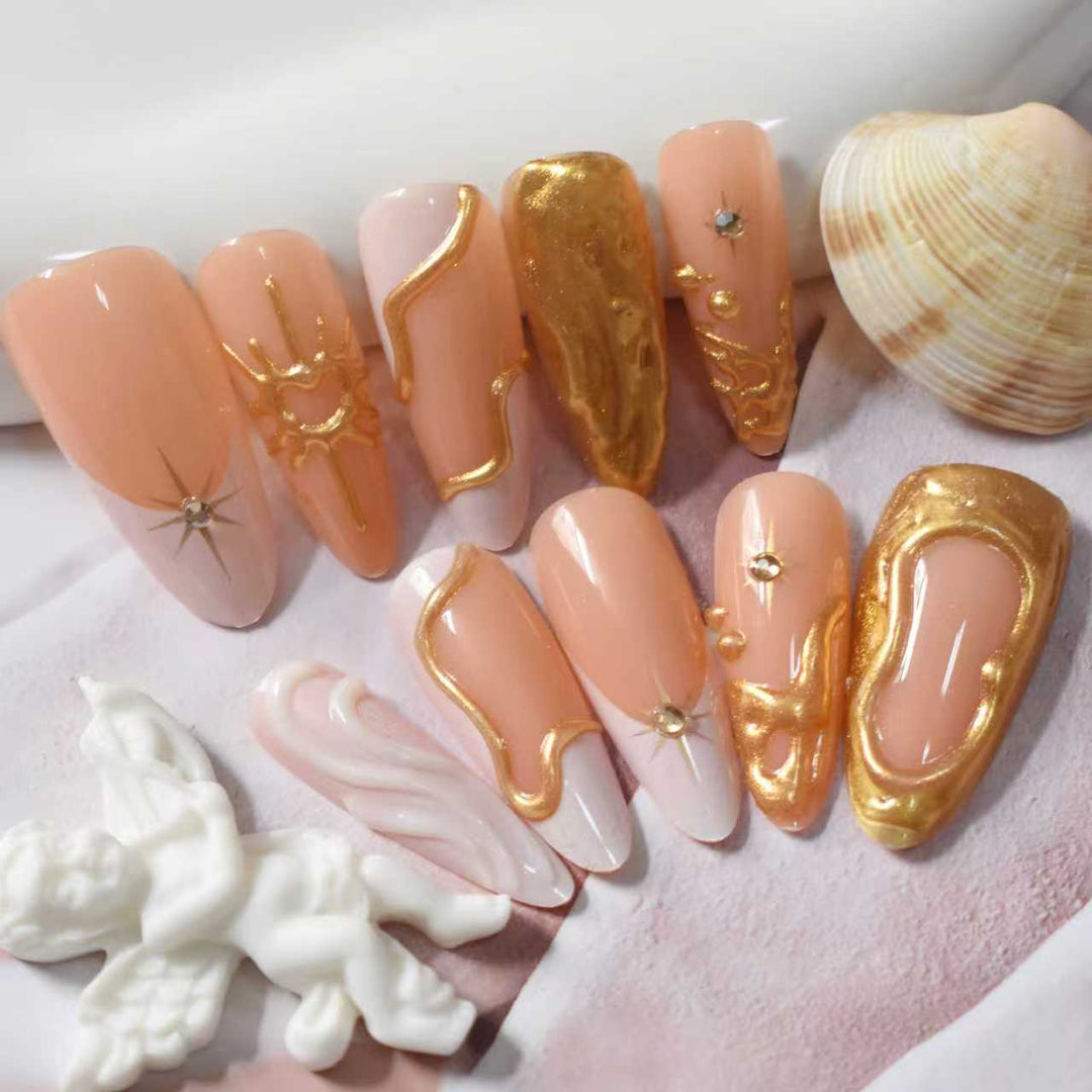 Premium Artistic Press-On Nail Extensions Kalsten