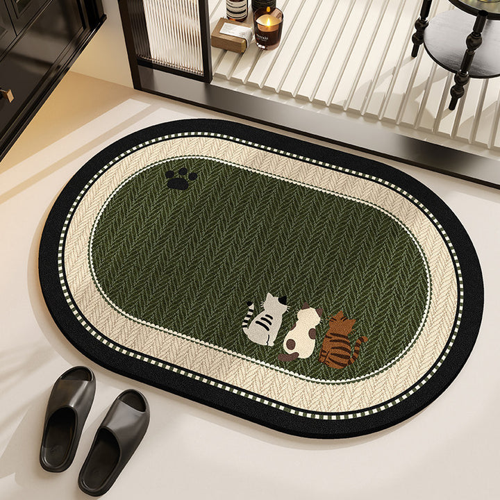 Decorative Cat Themed Area Rug for Home