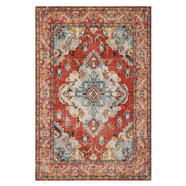Vintage-Inspired Floral Print Area Rug