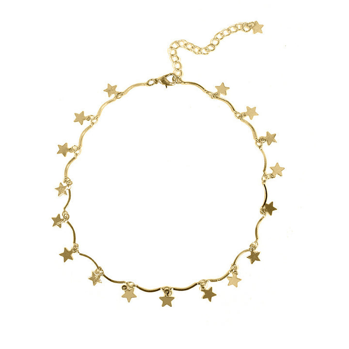 Star Charm Linked Chain Necklace Kalsten
