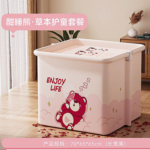 Women's Inflatable Children's Swimming Pool with Colorful Flower Pattern Kalsten