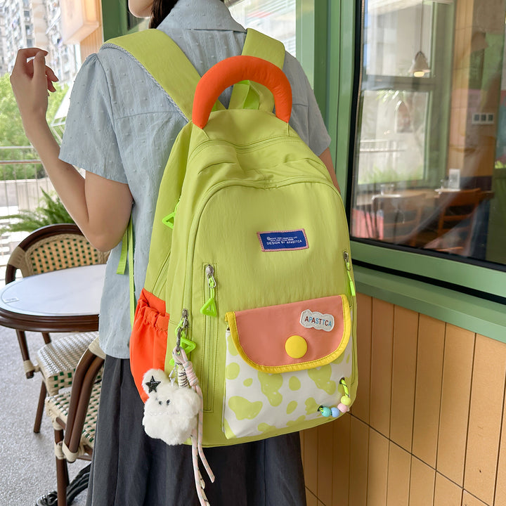 Stylish Multi-Pocket Backpack with Fun Accents Kalsten