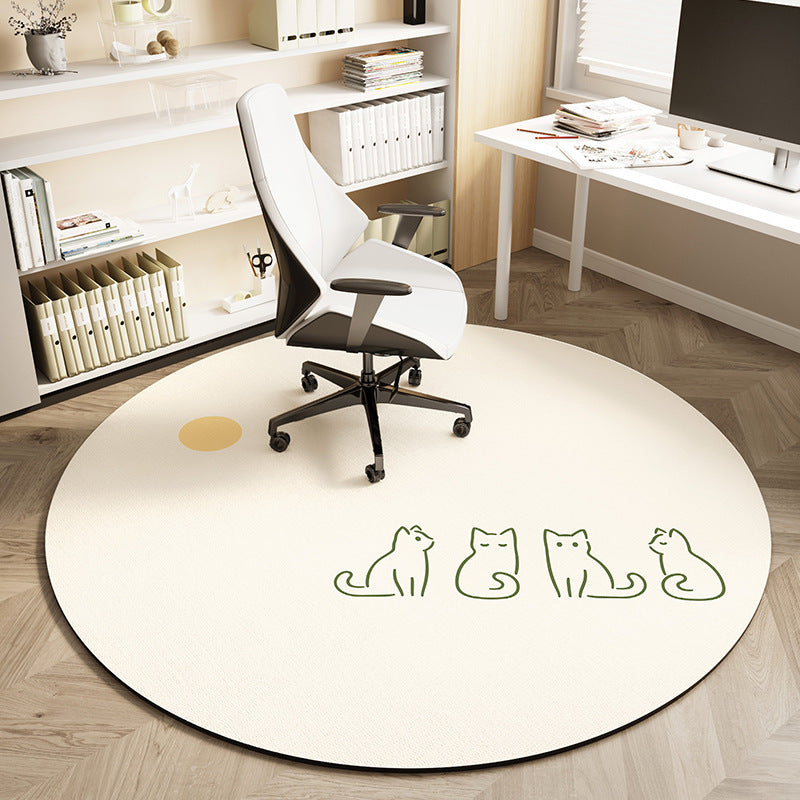 Round Office Mat