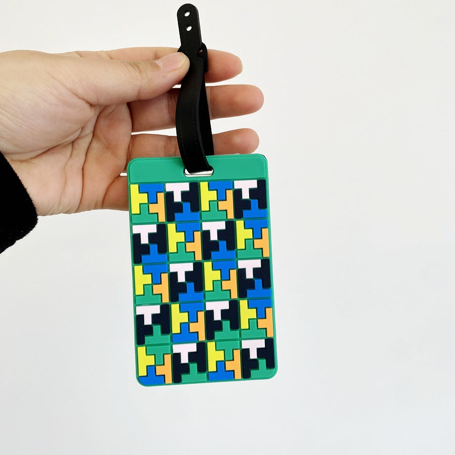 Puzzle Pattern Luggage Identifier Kalsten