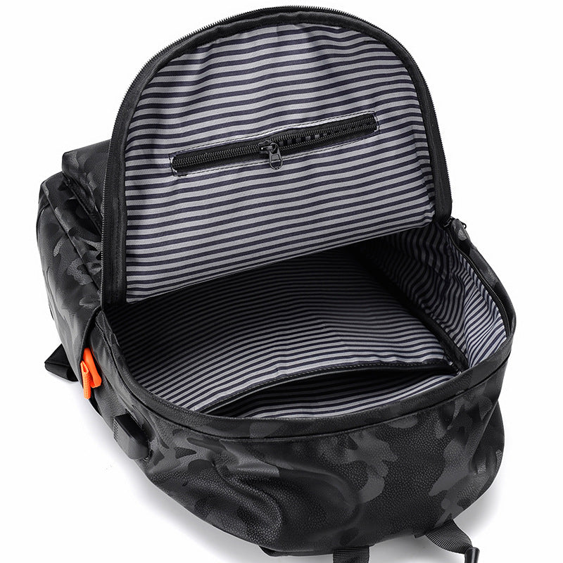 Leisure backpack with breathable mesh inserts and versatile compartments Kalsten