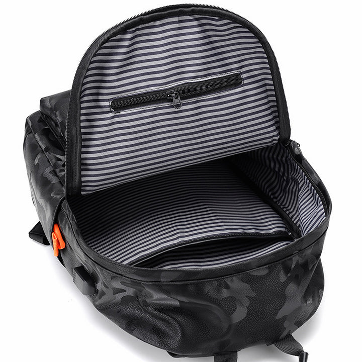 Leisure backpack with breathable mesh inserts and versatile compartments Kalsten