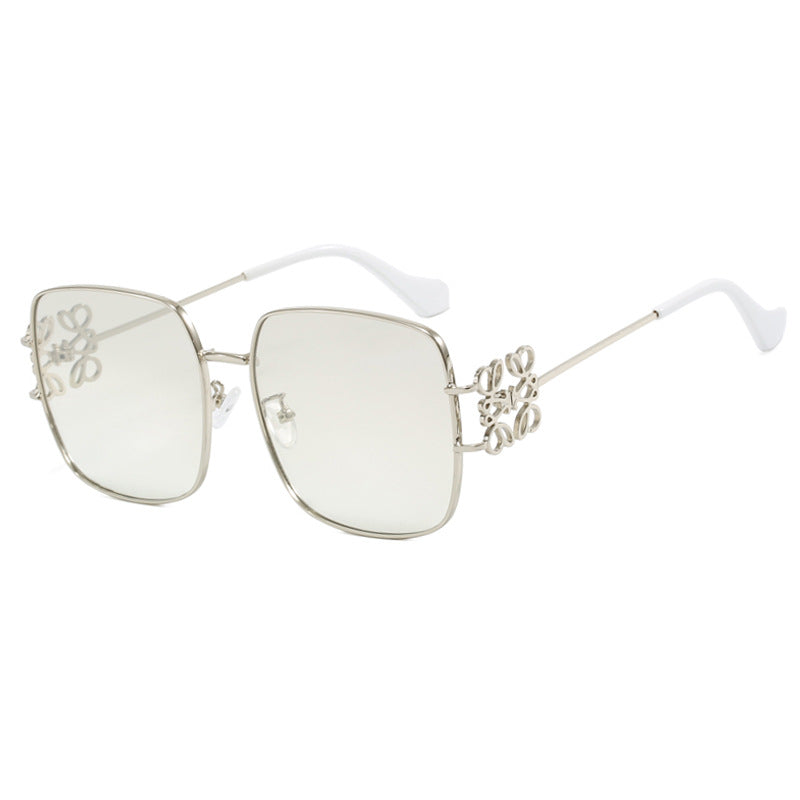 Ladies square sunglasses with delicate design and luxurious metal frame Kalsten