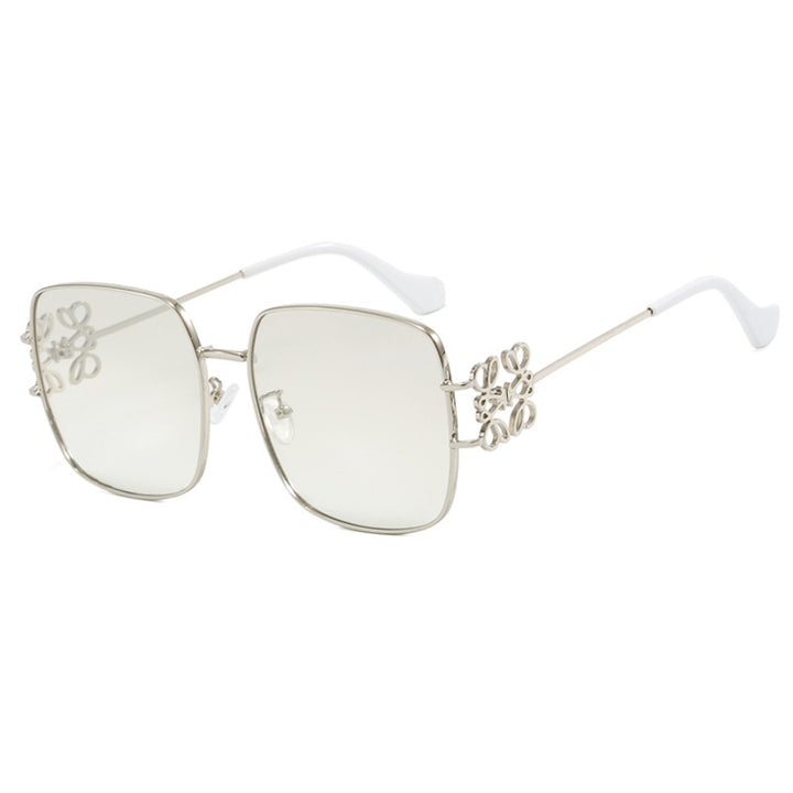 Ladies square sunglasses with delicate design and luxurious metal frame Kalsten