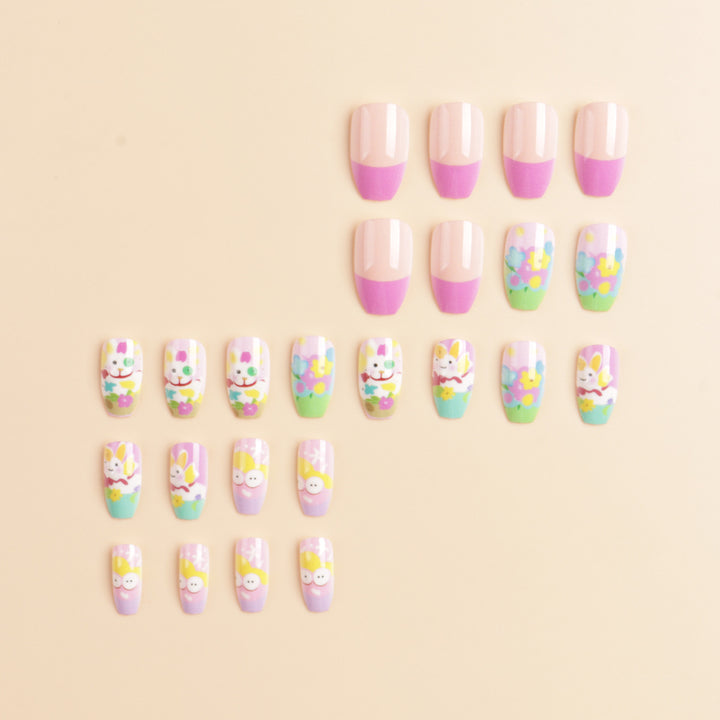 Artistic Spring-Themed Press-On Nail Art Kalsten