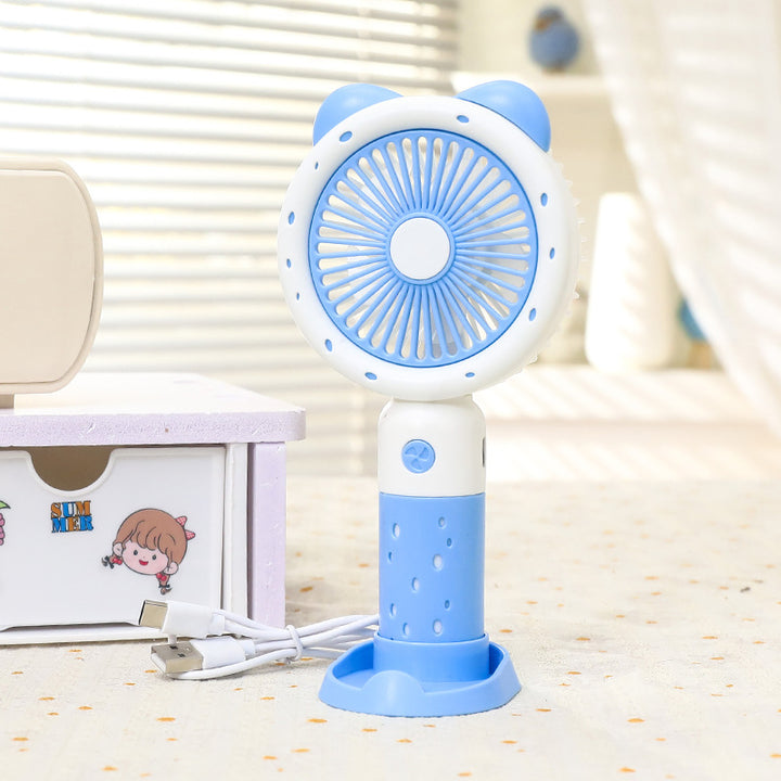 Ladies Portable Hand Fan with Cute Animal Design Kalsten